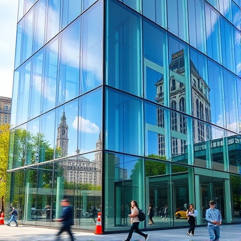 verre pour marcher dessus